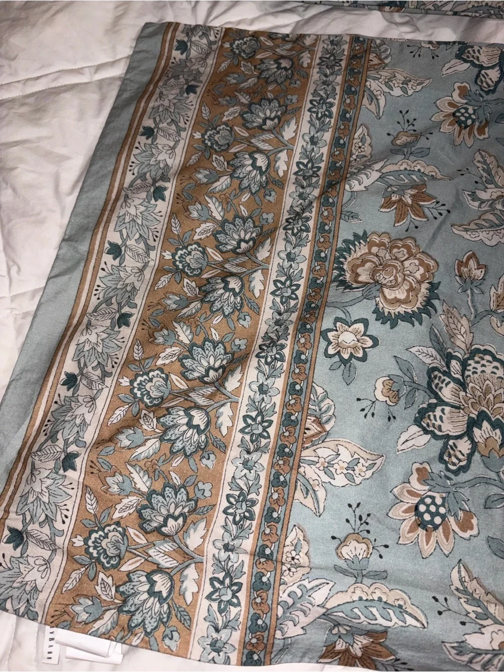 POTTERY BARN (2) “BROOKE FLORAL PRINTED” STANDARD SIZE shams